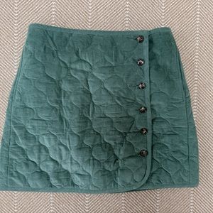Madewell faux suede skirt